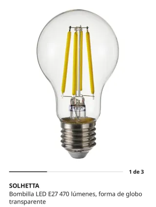 Bombilla LED SOLHETTA E27 470lm