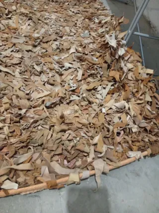 Alfombra de cuero 220x170 cm