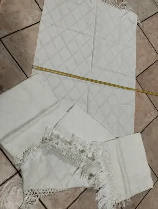 4 Asciugamani Vintage Cotone Bianco