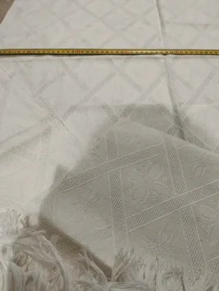 4 Asciugamani Vintage Cotone Bianco