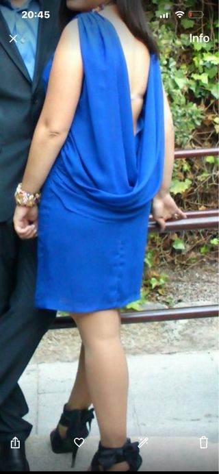 Vestido azul elegante para fiesta