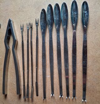 Set Cubiertos Marisco acero inoxidable 11 piezas