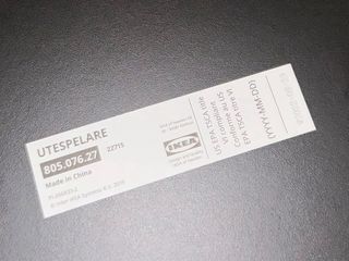 Escritorio Ikea 160x80 Negro/Marrón