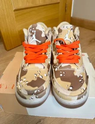 Zapatillas Jordan 37.5 Camuflaje Naranja