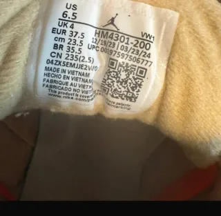 Zapatillas Jordan 37.5 Camuflaje Naranja