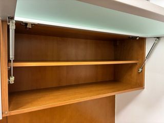 Vitrina/Armario Cocina Cristal y Madera