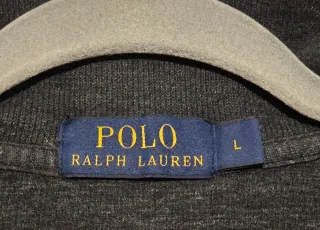 Jersey Ralph Lauren Gris Media Cremallera Talla L
