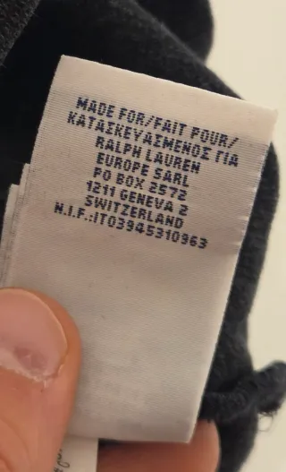 Jersey Ralph Lauren Gris Media Cremallera Talla L