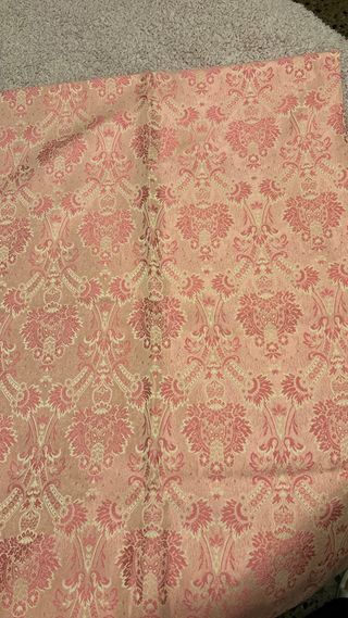 Pañolón de fallera beige y rosa