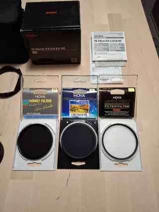 Obiettivo Sigma 10-20mm F4-5.6 EX Nikon + filtri