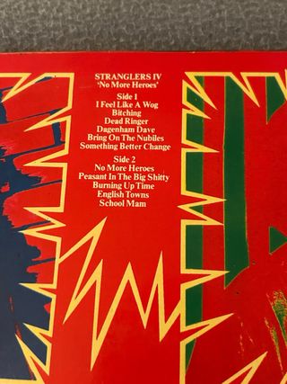 LP The Stranglers - No More Heroes