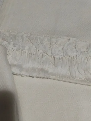 6 Asciugamani Vintage Cotone Bianco