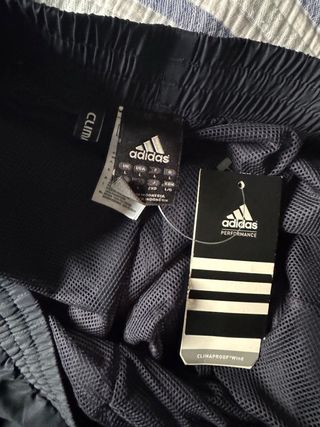 Pantalones Adidas Negro con Rayas Blancas