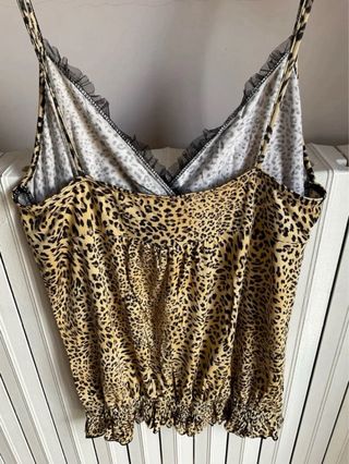 Top maculato bretelline Oviesse taglia XL