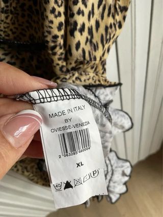 Top maculato bretelline Oviesse taglia XL