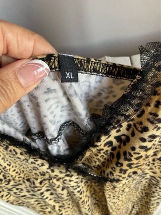 Top maculato bretelline Oviesse taglia XL