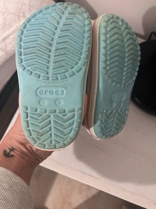 Crocs niña 20-21 azul y rosa
