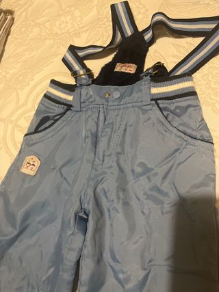 Pantalón nieve niño 3 años azul