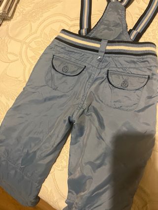 Pantalón nieve niño 3 años azul