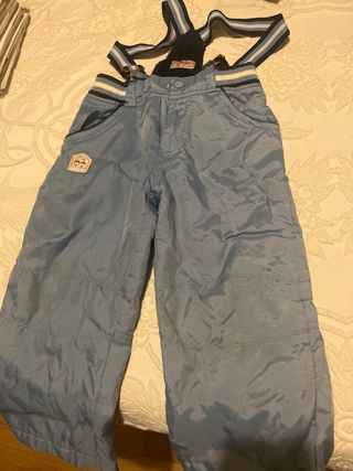 Pantalón nieve niño 3 años azul