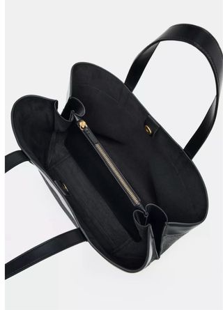 Bolso Zara Maxi Gris/ Negro