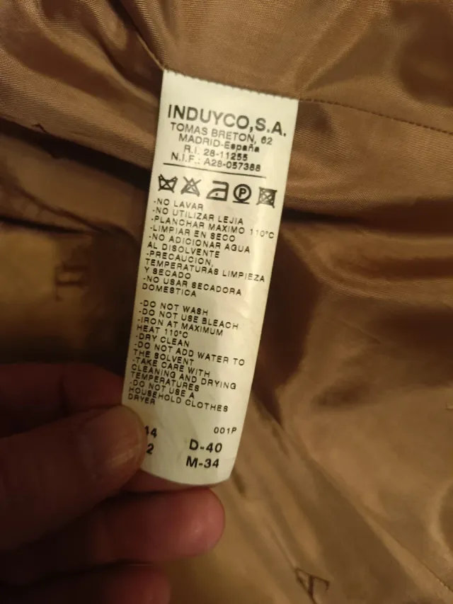 Americana Tintoretto Mujer Marrón Rayas Talla 44