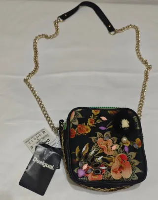 Bolso Desigual Mujer Flores Cadena