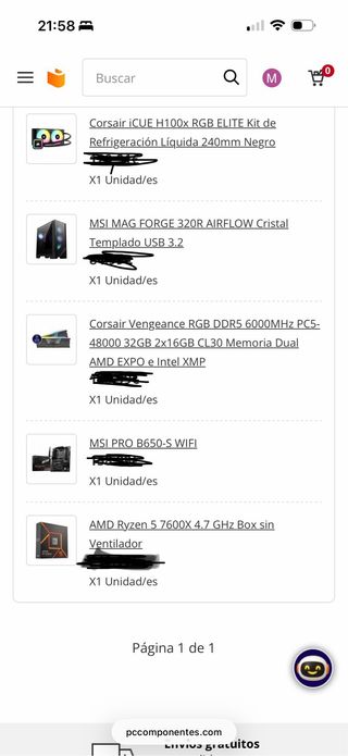 Ordenador Gaming MSI Rojo