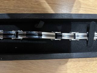 Pulsera Lotus Style Negra y Plateada