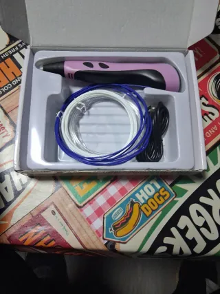 Lapiz o boli 3D Printing Pen-3 con filamentos