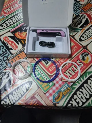 Lapiz o boli 3D Printing Pen-3 con filamentos