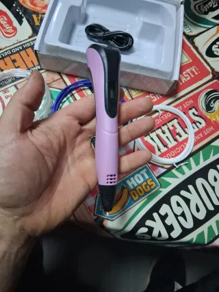 Lapiz o boli 3D Printing Pen-3 con filamentos