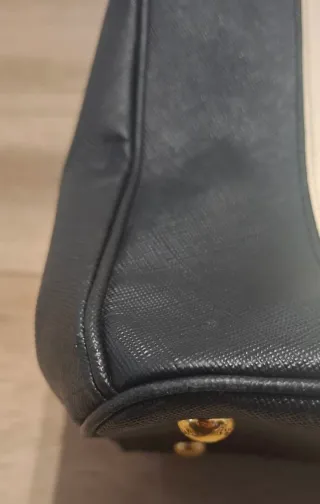 Borsa Prada Galleria bicolore beige/nera