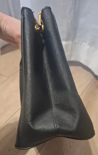 Borsa Prada Galleria bicolore beige/nera