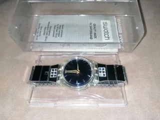 Orologio Swatch Vintage Blu e Argento