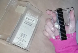 Orologio Swatch Vintage Blu e Argento