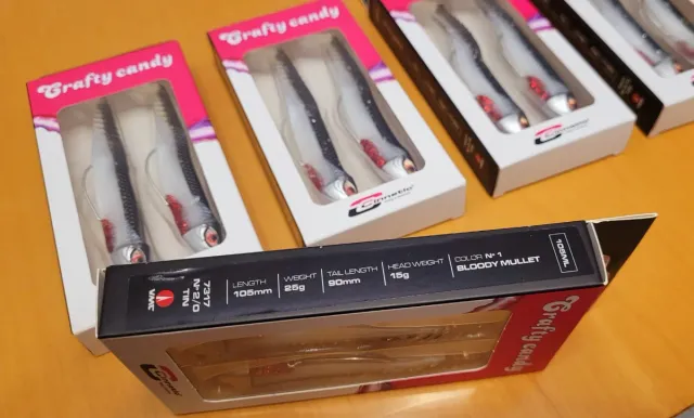 10 Black Minnow Señuelos