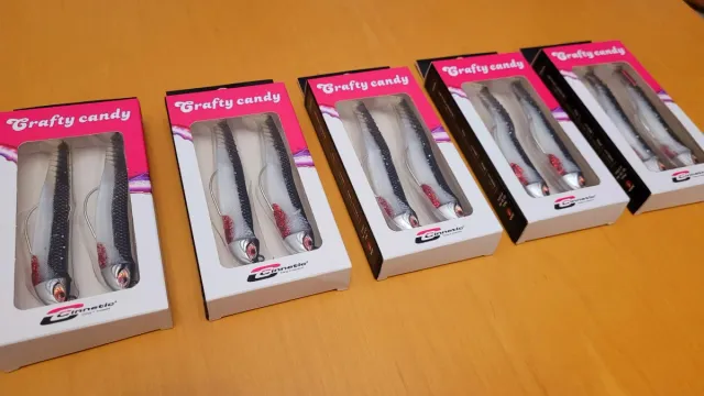 10 Black Minnow Señuelos