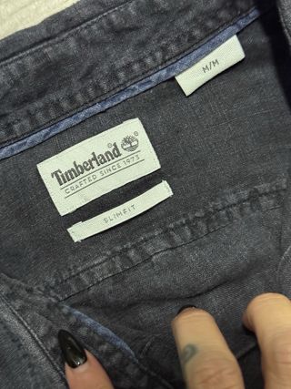 Camicia Timberland Uomo Slim Fit Blu Taglia M