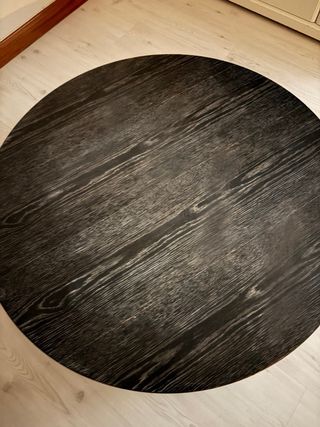 Mesa redonda madera y metal