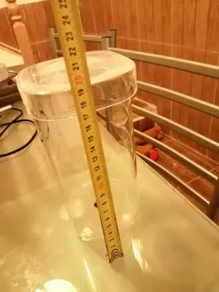 Jarrón cristal con tapa para galletas