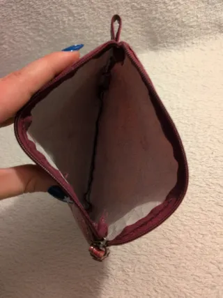 Monedero charol rosa/morado
