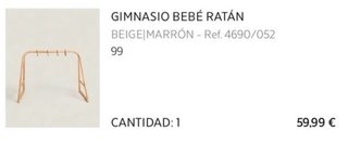 Gimnasio bebe ratán zara home