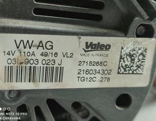 Volkswagen 03l903023j alternador golf vii 2029658