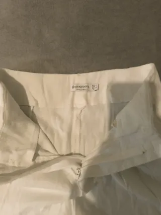 Pantalón de lino blanco