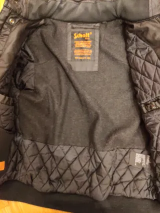 Cazadora algodón encerado Schott N.Y.C. talla M