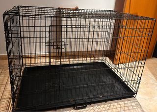 Jaula perro grande doble puerta