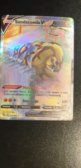 Carta Pokémon Sandaconda V 252/264