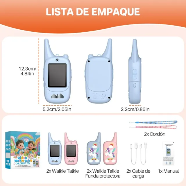 Walkie Talkie Video Niños FUNYKICH
