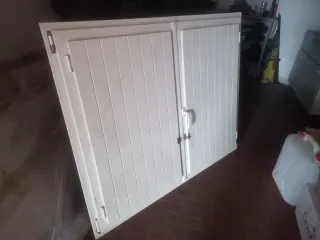 Finestra PVC doppio vetro con persiane 125x150 cm